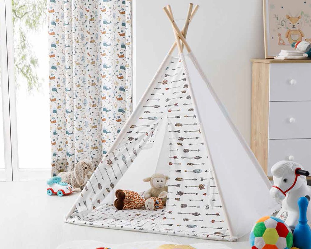 WOODEN INDIAN PLAY TENT ARROW