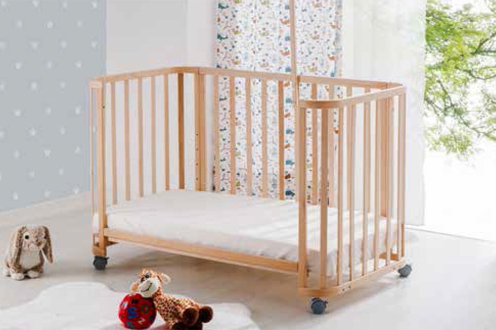 MARE NATURAL WOODEN OVAL ROCKING FIXED 4 LEVEL CRADLE